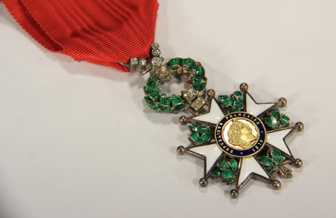 France 1870 Légion D'Honneur Chevalier 3e République RARE Luxury Diamonds Silver Gold L020497