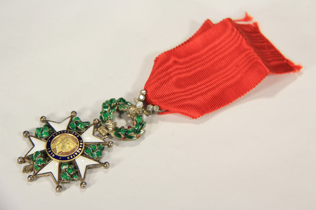 France 1870 Légion D'Honneur Chevalier 3e République RARE Luxury Diamonds Silver Gold L020497