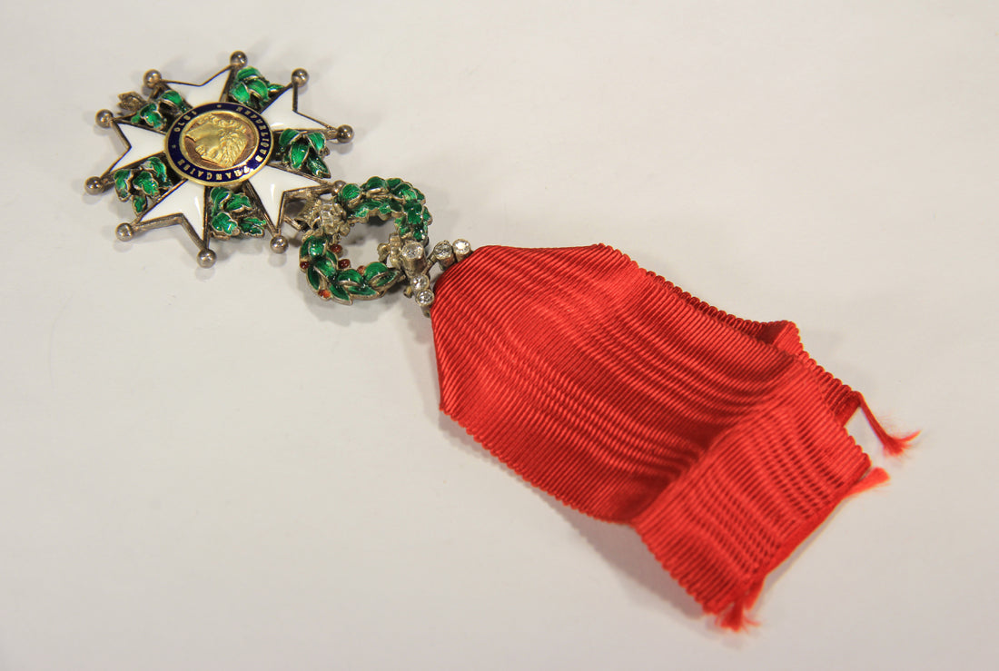 France 1870 Légion D'Honneur Chevalier 3e République RARE Luxury Diamonds Silver Gold L020497