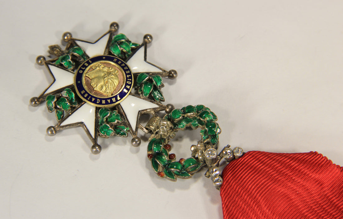 France 1870 Légion D'Honneur Chevalier 3e République RARE Luxury Diamonds Silver Gold L020497