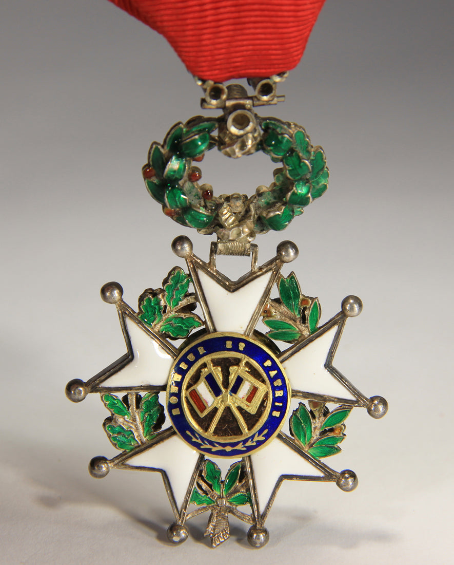 France 1870 Légion D'Honneur Chevalier 3e République RARE Luxury Diamonds Silver Gold L020497