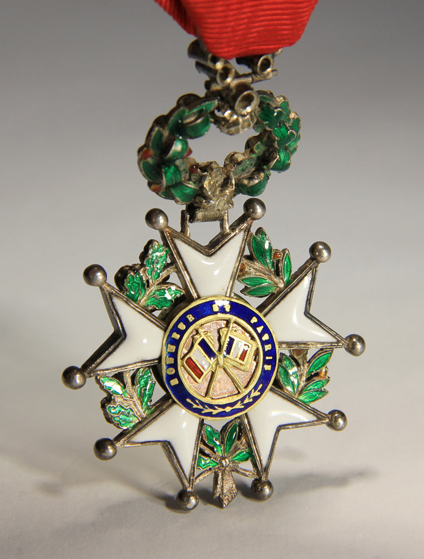 France 1870 Légion D'Honneur Chevalier 3e République RARE Luxury Diamonds Silver Gold L020497