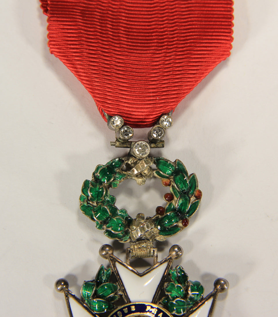 France 1870 Légion D'Honneur Chevalier 3e République RARE Luxury Diamonds Silver Gold L020497