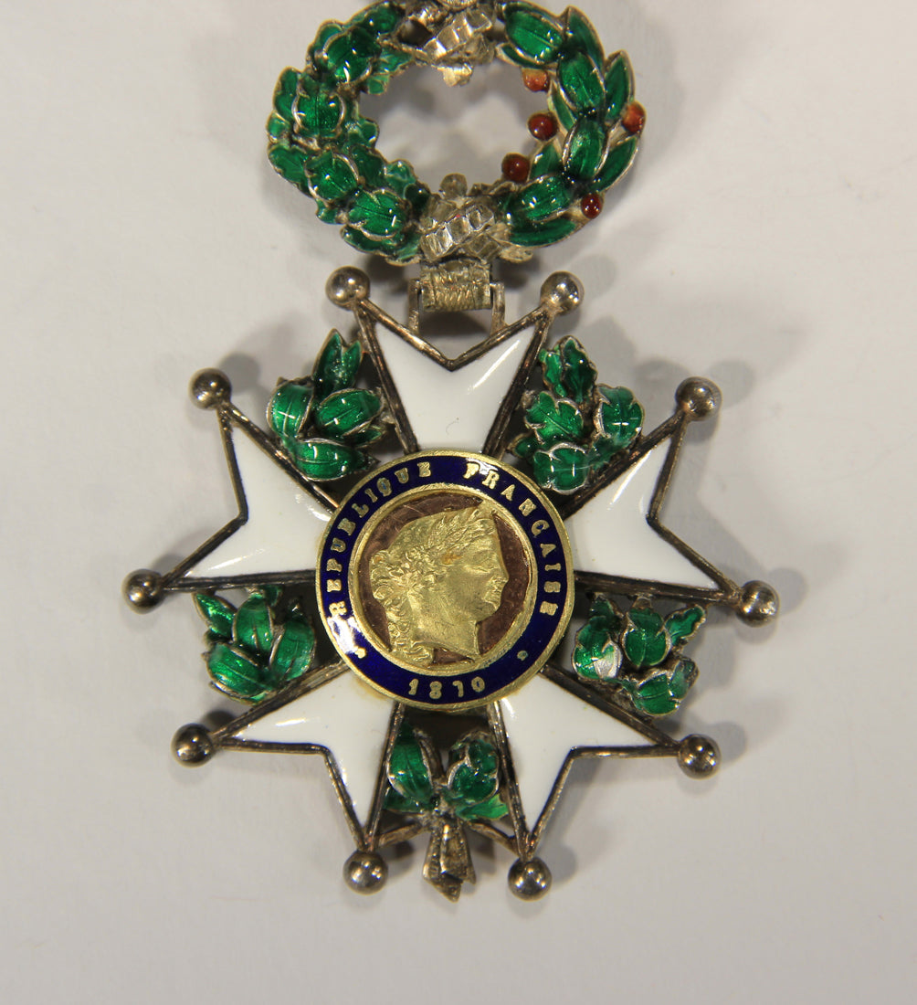 France 1870 Légion D'Honneur Chevalier 3e République RARE Luxury Diamonds Silver Gold L020497
