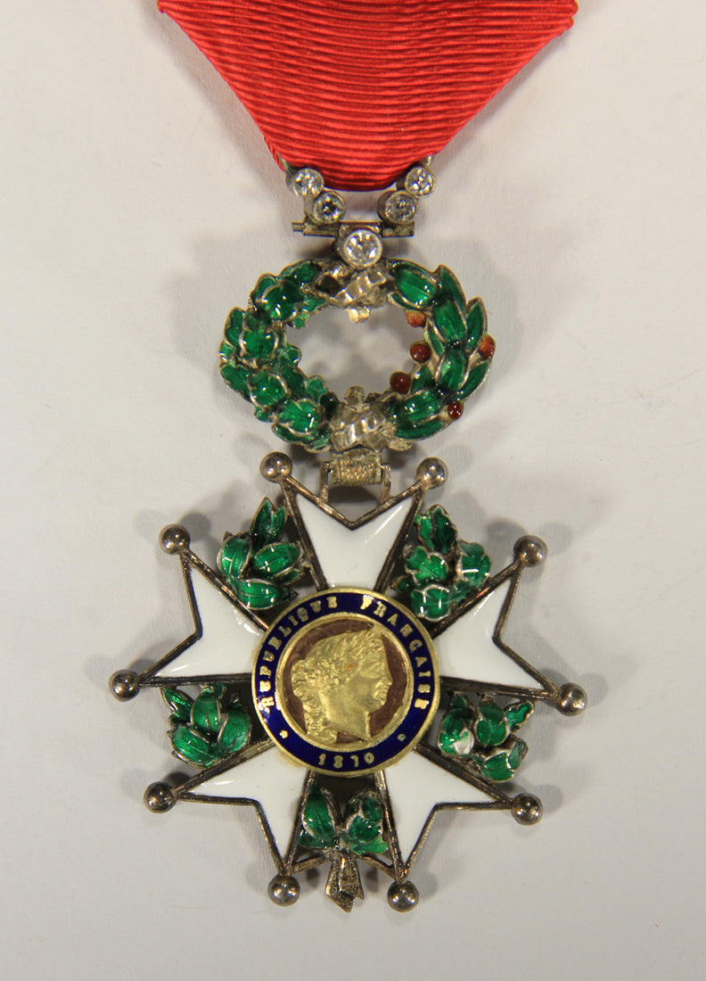France 1870 Légion D'Honneur Chevalier 3e République RARE Luxury Diamonds Silver Gold L020497