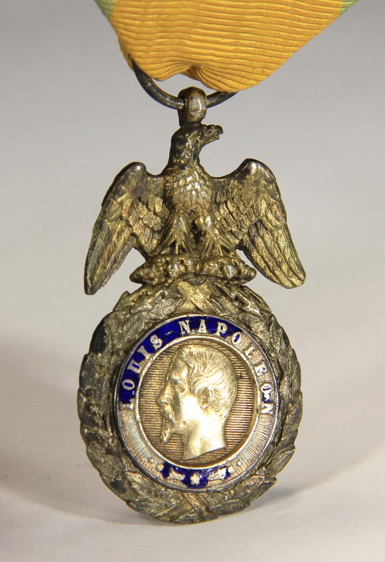 France 1853-1870 Médaille Militaire Type 2A4 Second Empire - Silver Vermeil L020500