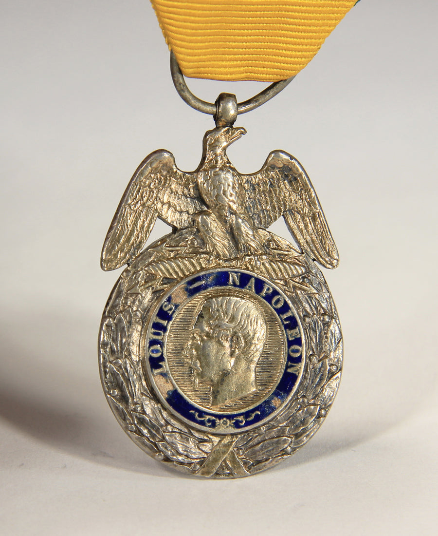 France 1853-1870 Médaille Militaire Type 2A4 Second Empire - Silver Vermeil L020500