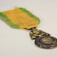 France 1871 Médaille Militaire Type 3b Versailles RARE Monobloc BIFACE - Silver Vermeil L020502