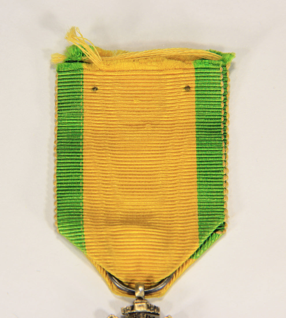 France 1871 Médaille Militaire Type 3b Versailles RARE Monobloc BIFACE - Silver Vermeil L020502