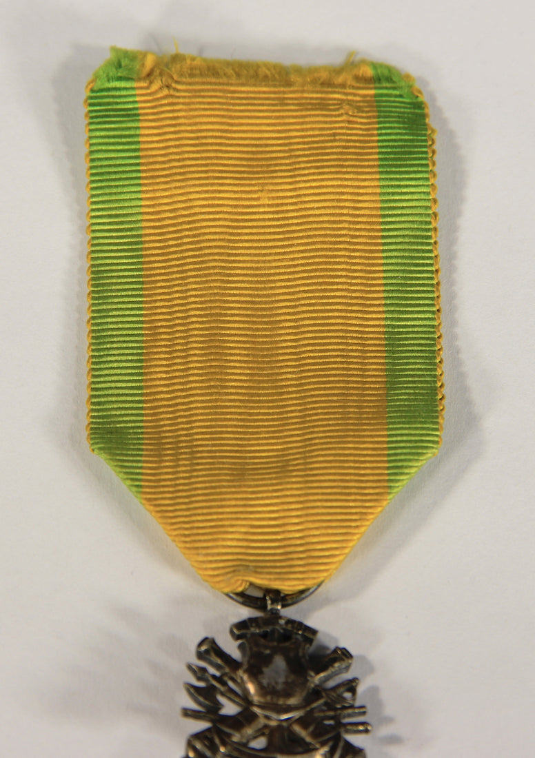 France 1873-1878 Médaille Militaire Type 4a1 - RARE Cuirasse BIFACE Silver Vermeil L020503