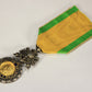 France 1873-1878 Médaille Militaire Type 4d Center In 18k Gold RARE Variant - Silver Vermeil L020504