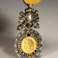 France 1873-1878 Médaille Militaire Type 4d Center In 18k Gold RARE Variant - Silver Vermeil L020504