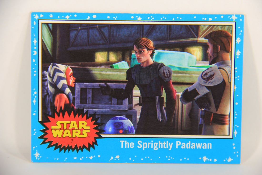 SW The Last Jedi Journey 2017 Trading Card #7 The Sprightly Padawan ENG Blue L020509
