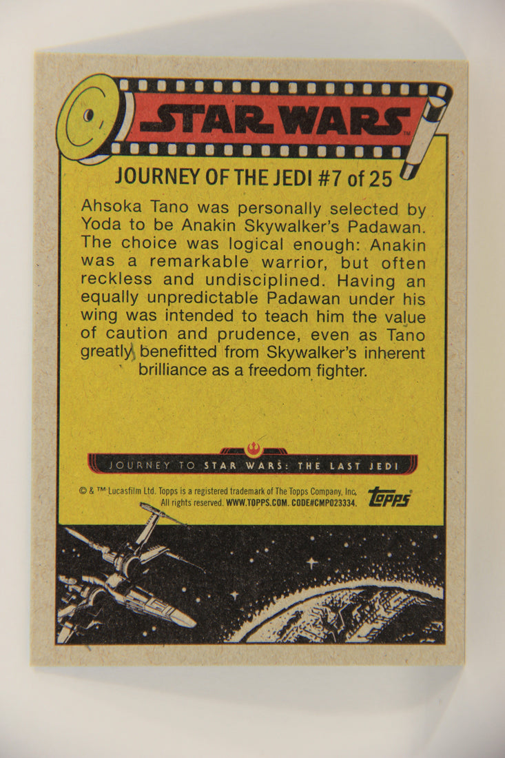 SW The Last Jedi Journey 2017 Trading Card #7 The Sprightly Padawan ENG Blue L020509