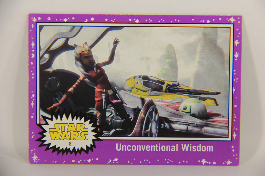 SW The Last Jedi Journey 2017 Card #8 Unconventional Wisdom ENG Purple L020510