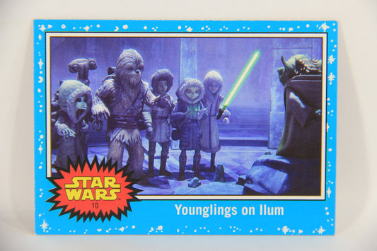 SW The Last Jedi Journey 2017 Trading Card #10 Younglings On Ilum ENG Blue L020511