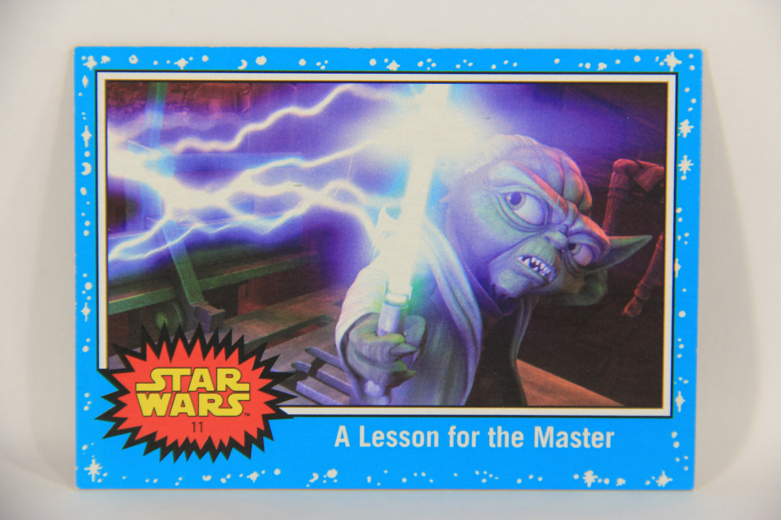 SW The Last Jedi Journey 2017 Card #11 A Lesson For The Master ENG Blue L020514