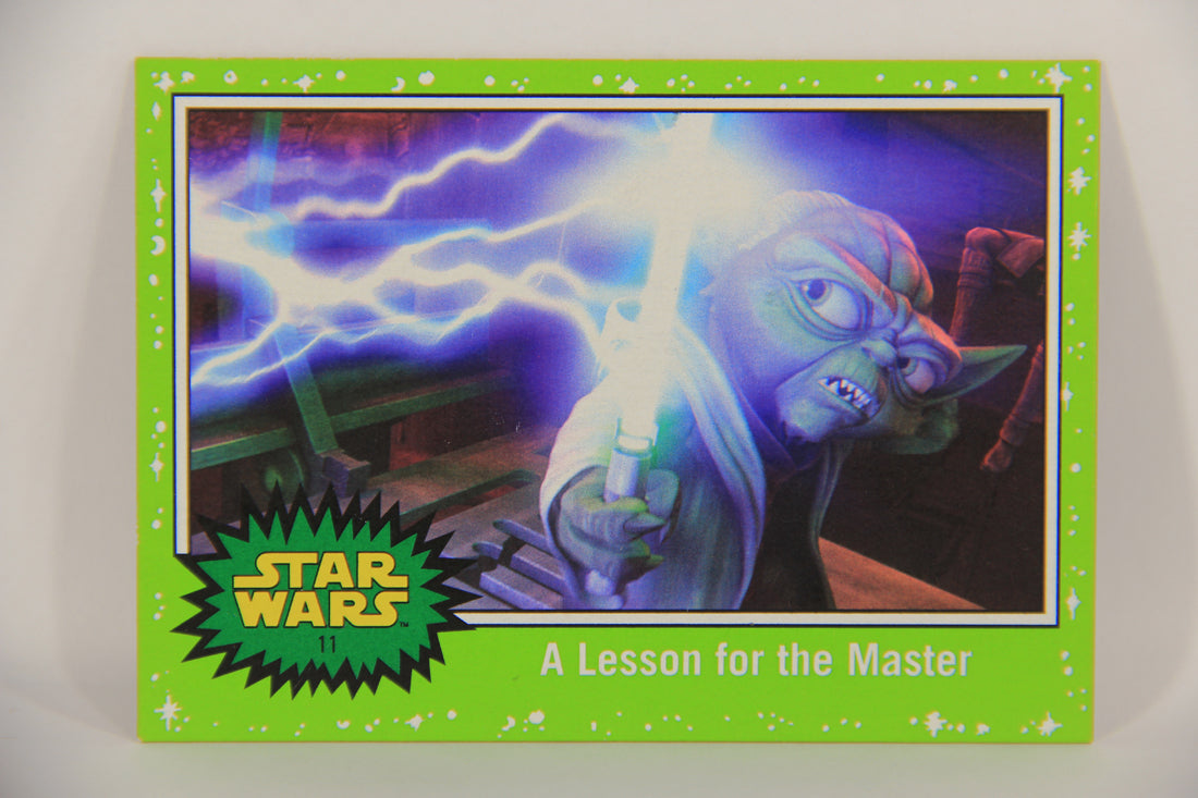 SW The Last Jedi Journey 2017 Card #11 A Lesson For The Master ENG Slime Green L020515