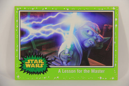 SW The Last Jedi Journey 2017 Card #11 A Lesson For The Master ENG Slime Green L020515