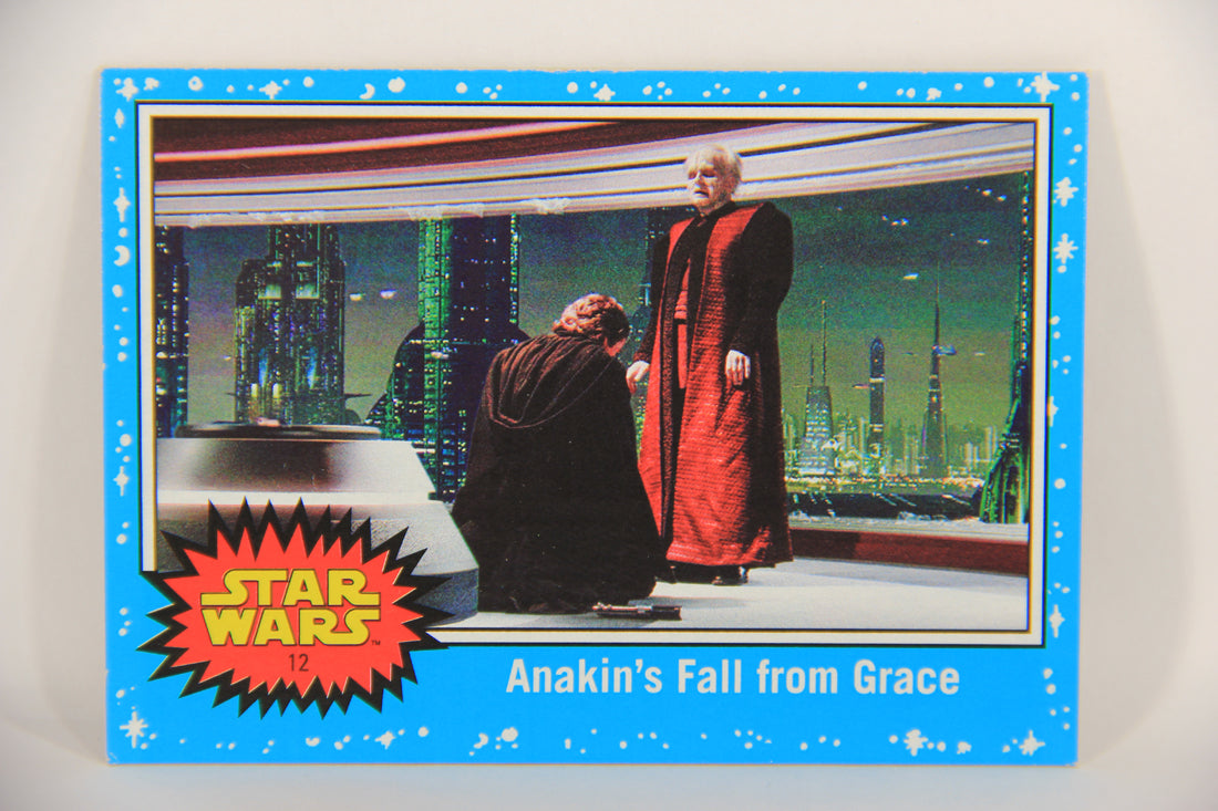 SW The Last Jedi Journey 2017 Card #12 Anakin's Fall From Grace ENG Blue L020516