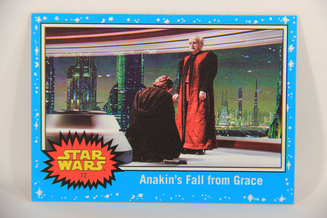 SW The Last Jedi Journey 2017 Card #12 Anakin's Fall From Grace ENG Blue L020517