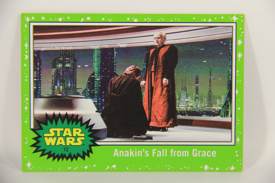 SW The Last Jedi Journey 2017 Card #12 Anakin's Fall From Grace ENG Slime Green L020518