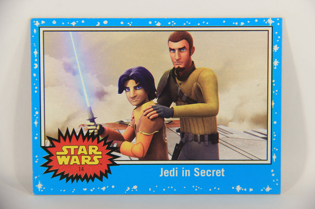 SW The Last Jedi Journey 2017 Trading Card #14 Jedi In Secret ENG Blue Parallel L020519