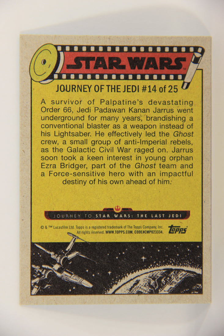 SW The Last Jedi Journey 2017 Trading Card #14 Jedi In Secret ENG Blue Parallel L020519