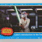 SW The Last Jedi Journey 2017 Card #17 Luke's Introduction To The Force ENG Blue L020521