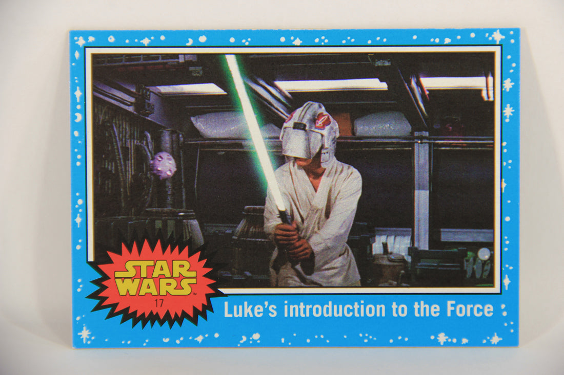 SW The Last Jedi Journey 2017 Card #17 Luke's Introduction To The Force ENG Blue L020521