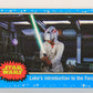 SW The Last Jedi Journey 2017 Card #17 Luke's Introduction To The Force ENG Blue L020522