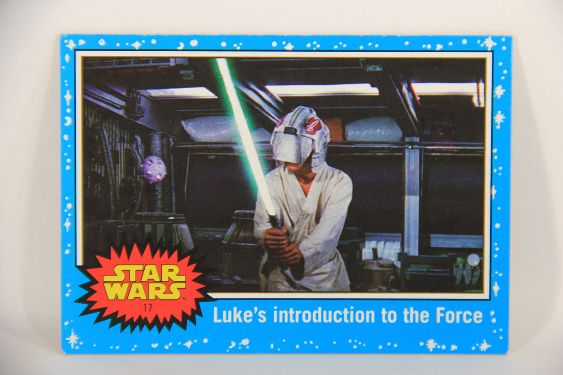 SW The Last Jedi Journey 2017 Card #17 Luke's Introduction To The Force ENG Blue L020522