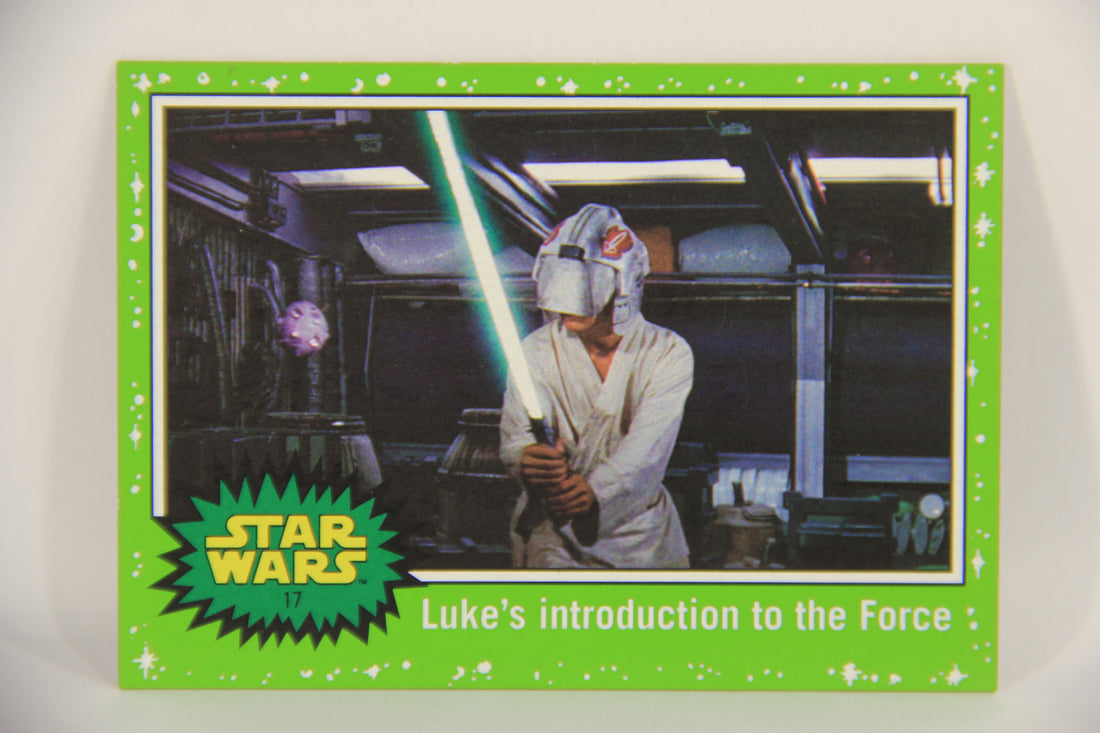 SW The Last Jedi Journey 2017 Card #17 Luke's Introduction To The Force Slime Green L020523
