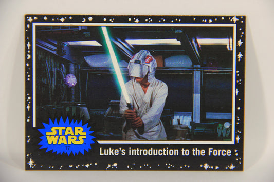 SW The Last Jedi Journey 2017 Card #17 Luke's Introduction To The Force ENG Black L020524