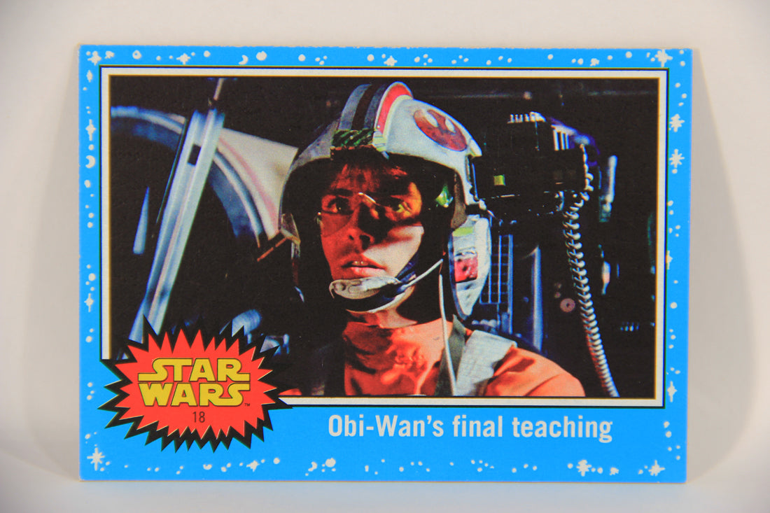 SW The Last Jedi Journey 2017 Card #18 Obi-Wan's Final Teaching ENG Blue L020525
