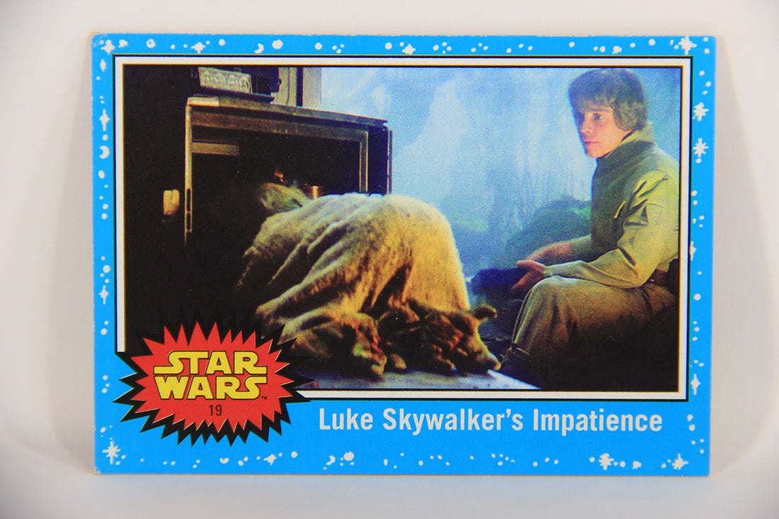 SW The Last Jedi Journey 2017 Card #19 Luke Skywalker's Impatience ENG Blue L020526