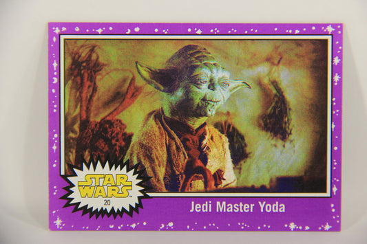 SW The Last Jedi Journey 2017 Trading Card #20 Jedi Master Yoda ENG Purple L020528