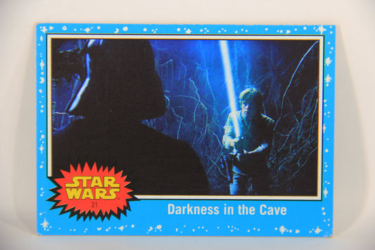 SW The Last Jedi Journey 2017 Trading Card #21 Darkness In The Cave ENG Blue L020529