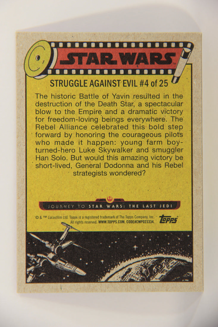 SW The Last Jedi Journey 2017 Card #29 Celebrating The Victory ENG Purple L020534