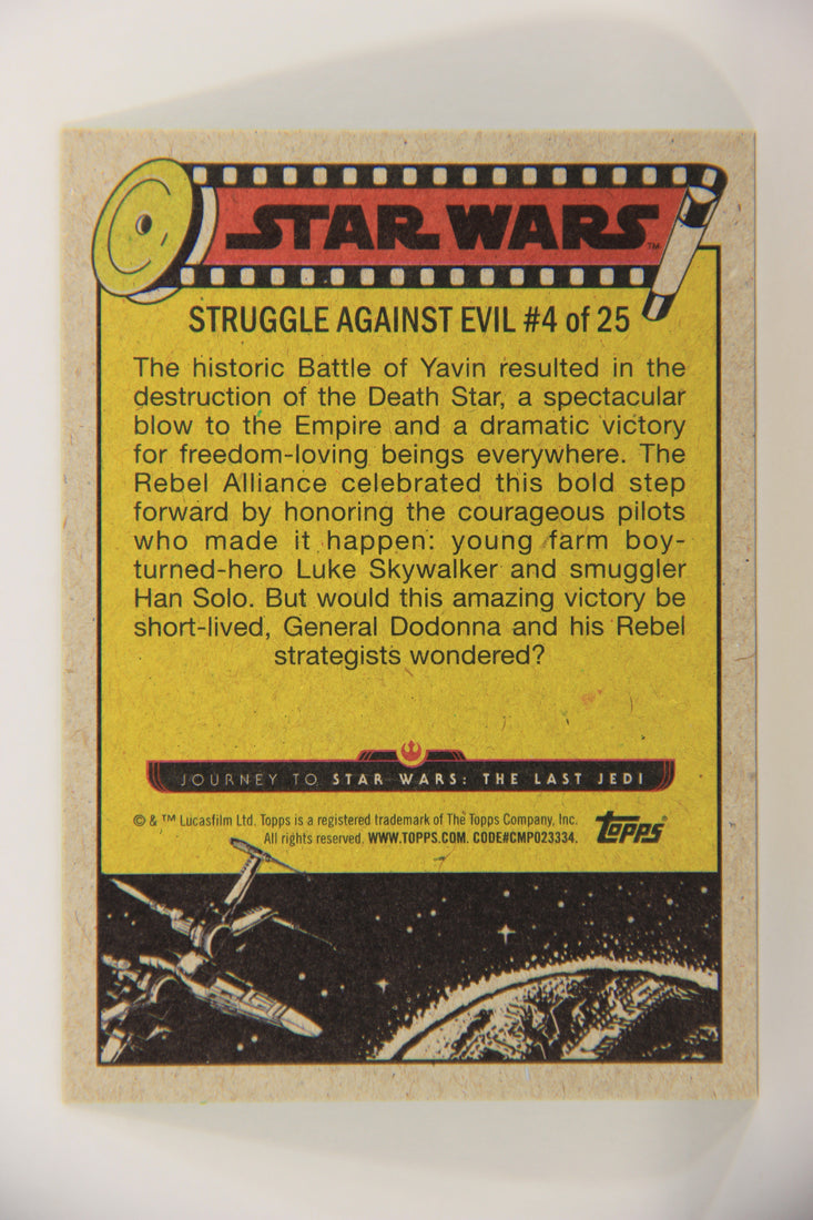 SW The Last Jedi Journey 2017 Card #29 Celebrating The Victory ENG Slime Green L020535