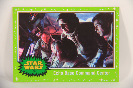SW The Last Jedi Journey 2017 Card #30 Echo Base Command Center ENG Slime Green L020536