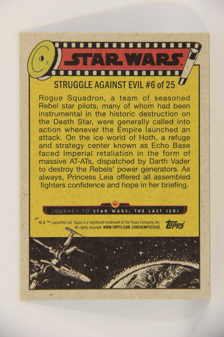 SW The Last Jedi Journey 2017 Card #31 Briefing Rogue Squadron ENG Blue L020537