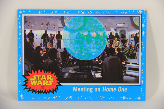 SW The Last Jedi Journey 2017 Trading Card #33 Meeting On Home One ENG Blue L020540