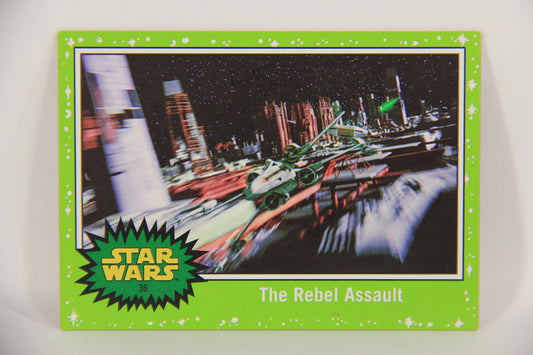 SW The Last Jedi Journey 2017 Card #36 The Rebel Assault ENG Slime Green L020544