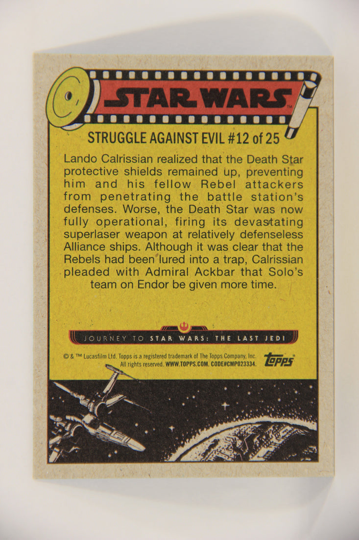 SW The Last Jedi Journey 2017 Trading Card #37 The Admiral In Action ENG Blue L020545