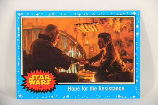SW The Last Jedi Journey 2017 Card #40 Hope For The Resistance ENG Blue L020548