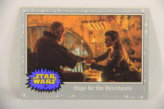 SW The Last Jedi Journey 2017 Card #40 Hope For The Resistance ENG Silver L020549