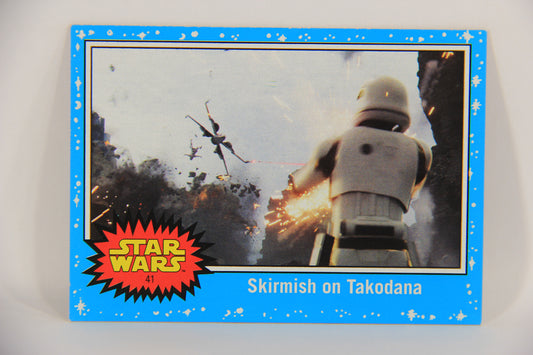 SW The Last Jedi Journey 2017 Trading Card #41 Skirmish On Takodana ENG Blue L020550