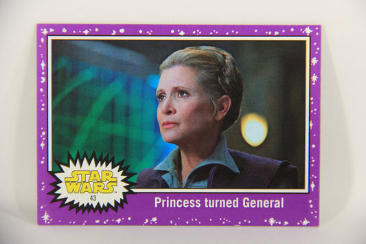SW The Last Jedi Journey 2017 Card #43 Princess Turned General ENG Purple L020557