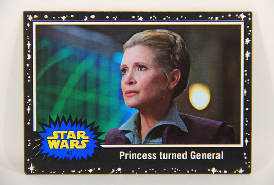 SW The Last Jedi Journey 2017 Card #43 Princess Turned General ENG Black L020558